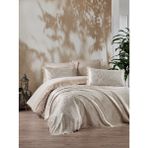 Chi Chi Çift Kişilik Pamuk Pikeli Nevresim Takımı Elegance Cappuccino - 200 x 220 cm