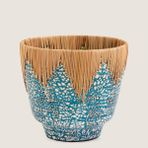 Chi Çiçeklik 23 cm Beyaz/açık Mavi - Beyaz - Açık Mavi - 26x23 cm