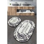 Chiali Home Chilai Home Buena Banyo Halısı Djt 2'li Set Yıkanabilir , Kaymaz Taban Banyo - 1 - Antrasit - Gri
