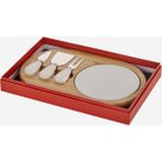 Chiara Alessi Acacia Elegance Kahverengi Bambu Peynir Sunum Tabağı 31,5 × 20 × 1,5 Cm - Ahşap