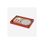 CHIARA ALESSI Acacia Elegance Kahverengi Bambu Peynir Sunum Tabağı 31,5 × 20 × 1,5 Cm