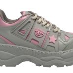 CHIARA FERRAGNI Gri-Pembe Deri Sneaker, 40, 5003085782, Pembe - Gri, Kadın