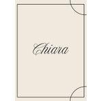 Chiara quaderno a righe con nome: Notebook A4 da 100 pagine copertina elegante per studio, journaling e scrittura personale