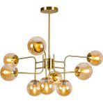 Chiaro 9'lu Glop Avize - Gold - Bal Rengi
