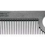 Chicago Comb Model 2 Karbon Fiber, ABD'de üretilmiştir, Antistatik, 4 inç (10 cm) uzunluğunda, İnce dişli, Cep ve Seyahat tarağı, İnce Saçlar, Sakal ve Bıyık tarağı için