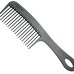 Chicago Comb Model 8 Karbon Fiber, ABD'de üretilmiştir, Anti-statik, Detangling & Duş tarağı, Kaldırma ve Hacim katar, 8,5 inç (21,5 cm) uzunluğunda