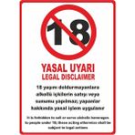 ChicArt Design Studio 18 Yaşından Küçükler #3 Pvc Plakalı Uyarı Levhası Dekota Dijital Uv Sticker 12.5X17.5