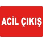 ChicArt Design Studio Acil Çıkış Pvc Plakalı Uyarı Levhası Dekota Dijital Uv Baskı Yapışkanlı 17.5X12.5 cm