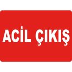 ChicArt Design Studio Acil Çıkış Pvc Plakalı Uyarı Levhası Dekota Dijital Uv Baskı Yapışkanlı 35X25 cm