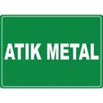 ChicArt Design Studio Atık Metal Pvc Plakalı Uyarı Levhası Dekota Dijital Uv Baskı Yapışkanlı 17.5X12.5