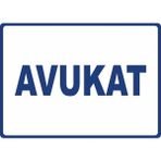 ChicArt Design Studio Avukat Pvc Plakalı Uyarı Levhası Dekota Dijital Uv Baskı Sticker 17.5X12.5