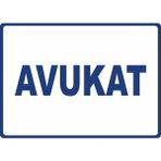 ChicArt Design Studio Avukat Pvc Plakalı Uyarı Levhası Dekota Dijital Uv Baskı Sticker 35X25