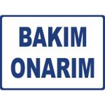ChicArt Design Studio Bakım Onarım Pvc Plakalı Uyarı Levhası Dekota Dijital Uv Sticker 17.5X12.5