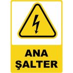 ChicArt Design Studio Dikkat Sıcak Su Pvc Plakalı Uyarı Levhası Dekota Dijital Uv Baskı Yapışkanlı 25X35