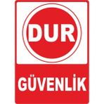 ChicArt Design Studio Dur Güvenlik Pvc Plakalı Uyarı Levhası Dekota Dijital Uv Baskı Yapışkanlı 12.5X17.5 cm