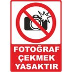 ChicArt Design Studio Güvenlik Pvc Plakalı Uyarı Levhası Dekota Dijital Uv Baskı Yapışkanlı 17.5X12.5