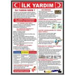 ChicArt Design Studio Ilk Yardım Pvc Plakalı Uyarı Levhası Dekota Dijital Uv Sticker 25X35