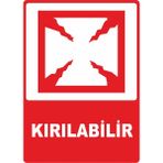 ChicArt Design Studio Kırılabilir Dijital Uv Folyo Baskı Uyarı Etiket Yapıştırma Sticker 12.5X17.5