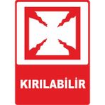 ChicArt Design Studio Kırılabilir Dijital Uv Folyo Baskı Uyarı Etiket Yapıştırma Sticker 25X35 cm