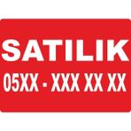 ChicArt Design Studio Satılık Pvc Plakalı Uyarı Levhası Dekota Dijital Uv Baskı Yapışkanlı 17.5X12.5