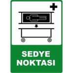 ChicArt Design Studio Sedye Noktası Pvc Plakalı Uyarı Levhası Dekota Dijital Uv Baskı Yapışkanlı 25X35