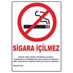 ChicArt Design Studio Sigara Içilmez Pvc Plakalı Uyarı Levhası Dekota Dijital Uv Baskı Yapışkanlr 25X35 - 470 Adet