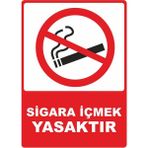 ChicArt Design Studio Sigara Içmek Yasaktır Dijital Pvc Plakalı Uyarı Levhası Dekota Dijital Uv Baskı Yapışkanlı 12.5X17.5