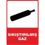 ChicArt Design Studio Sıkıştırılmış Gaz Pvc Plakalı Uyarı Levhası Dekota Dijital Uv Baskı Yapışkanlı 12.5X17.5