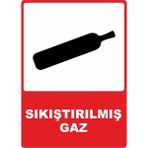 ChicArt Design Studio Sıkıştırılmış Gaz Pvc Plakalı Uyarı Levhası Dekota Dijital Uv Baskı Yapışkanlı 25X35