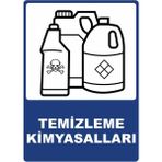 ChicArt Design Studio Temizleme Kimyasalları Pvc Plakalı Uyarı Levhası Dekota Dijital Uv Baskı Yapışkanlı 12.5X17.5
