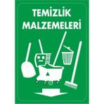 ChicArt Design Studio Temizlik Malzemeleri Pvc Plakalı Uyarı Levhası Dekota Dijital Uv Sticker 25X35