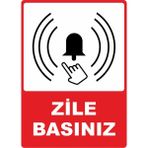 ChicArt Design Studio Zile Basınız Pvc Plakalı Uyarı Levhası Dekota Dijital Uv Sticker 25X35