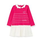 Chicco 09000378000000 Pembe Beyaz 1 Yaş Kız Bebek Elbise