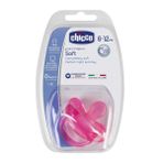 Chicco 12+ Ay Physio Soft Silikon Emzik Pembe