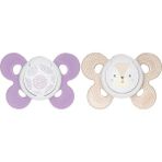 Chicco 2'li Physio Comfort Kız Bebek Emzik 12 Ay (2 Adet)
