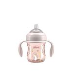 Chicco 4 Ay+ Yumuşak Uçlu 200 ml Pembe Alıştırma Bardağı