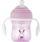 Chicco 4 Ay+ Yumuşak Uçlu 200 ml Pembe Geçiş Bardağı