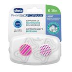 Chicco 6-16 Ay 2'Li Physio Light Silikon Pembe Emzik