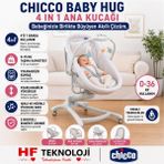 Chicco Baby Hug 4'ü 1 Arada Ana Kucağı ve Beşik –yenidoğan ve 3 Yaşa Kadar Bebekler Için - Krem - Gri