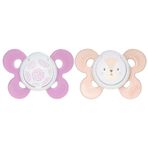 Chicco CC-001.003.164 - 6-16 Ay 2'li Kız PhysioForma Comfort Silikon Emzik
