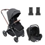 Chicco Duo Mysa Travel Sistem Tek Elle Katlanabilir Çift Yönlü 22 Kg Black Satin Bebek Arabası Puset -