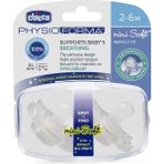Chicco Gece Parlayan PhysioForma Mini Soft 2'li Emzik 2-6 Ay - 0 - 3 Yaş - Çok Renkli