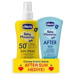 Chicco Güneş Spreyi Spf 50+ 150 ml & Güneş Sonrası Kremi 150 ml
