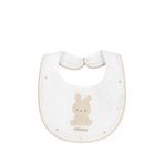 Chicco İşlemeli Çıtçıtlı Mama Önlüğü - Beyaz