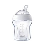 Chicco Natural Feeling 150 ml Şeffaf Cam Yenidoğan Yavaş Akışlı 0+ Ay Damaklı Biberon Seti
