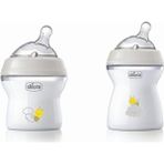 Chicco Natural Feeling Pp Biberon Ikili 150+250ML Desenli - Beyaz - 400 ml