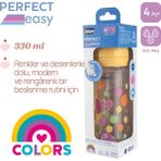 Chicco Perfect Easy Biberon Pp 330 ml Hızlı Akış-Kız - Renkli
