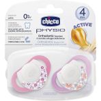 Chicco Physio Kauçuk Emzik 4+ ay - Pembe - Beyaz - Yok