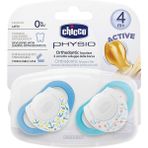 Chicco Physio Kauçuk Emzik +4ay - Mavi - Beyaz - 2 - 6 Ay