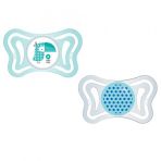 Chicco Physio Light Mavi 2-6 Ay 2'li Silikon Emzik